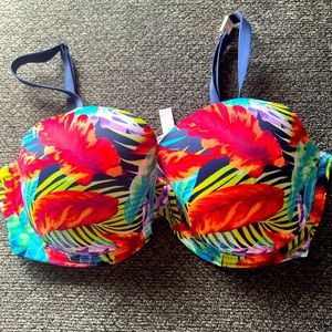 VS-Pink tropical Bra size 36DD NWT